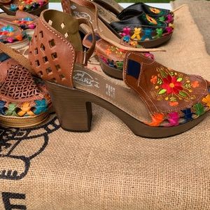 Mexican huarache leather